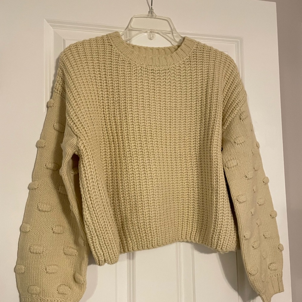 Yellow/Cream Knit Sweater